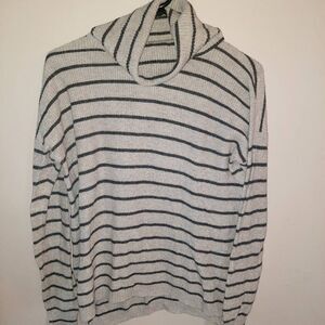 Madewell Wool Striped Turtleneck Sweater